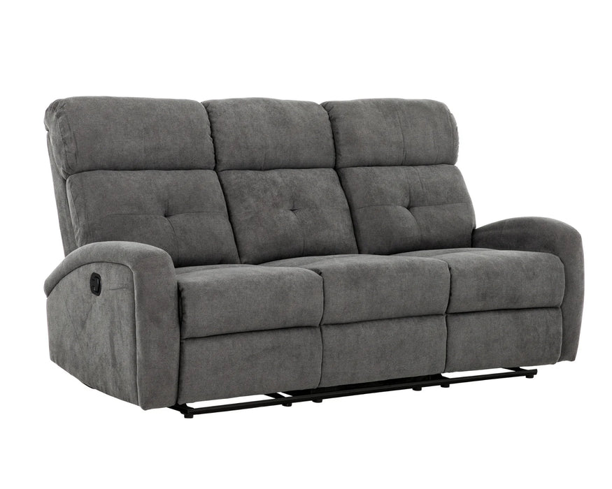 YORK - Sofa 74" inclinable gris