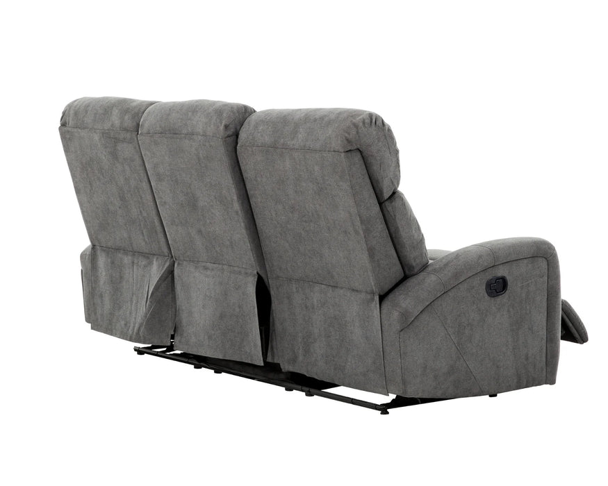 YORK - Sofa 74" inclinable gris