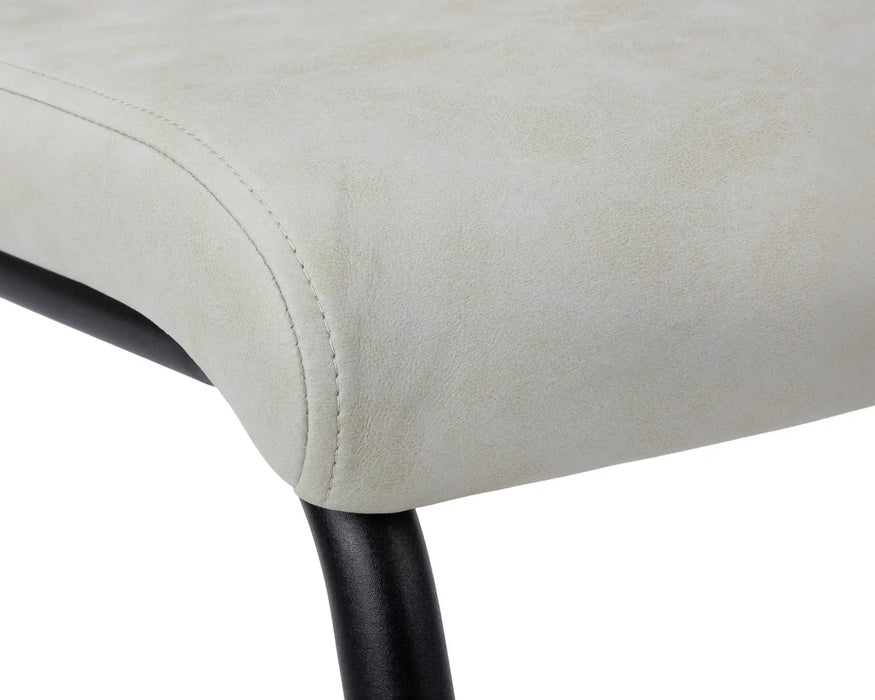 ERLAN - Chaise de cuisine microfibre chic