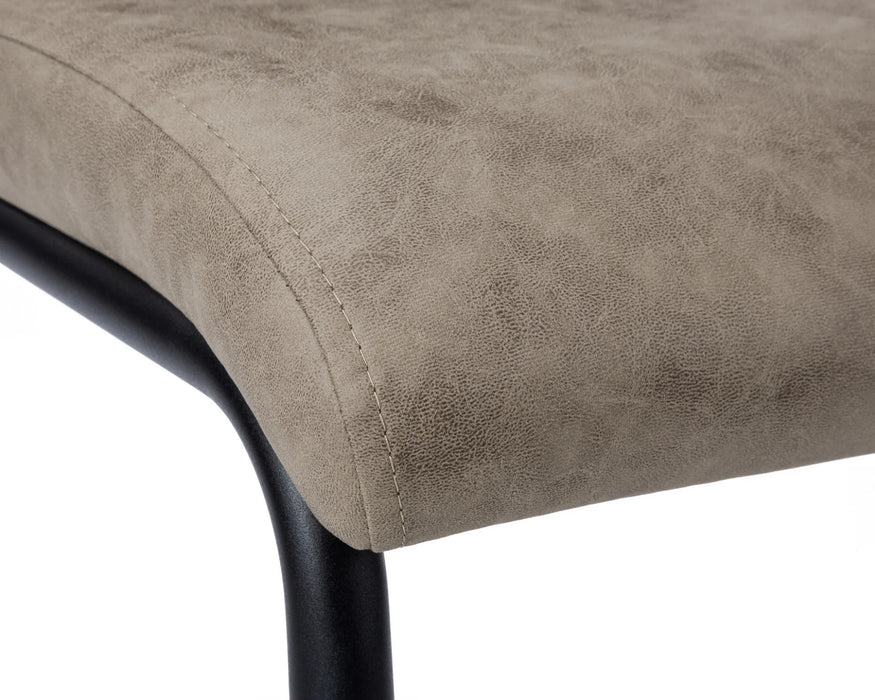 ERLAN - Chaise de cuisine microfibre chic