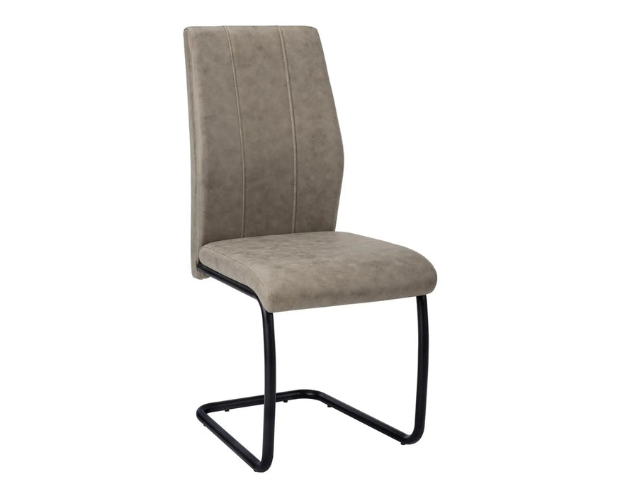 ERLAN - Chaise de cuisine microfibre chic