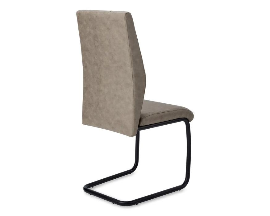 ERLAN - Chaise de cuisine microfibre chic