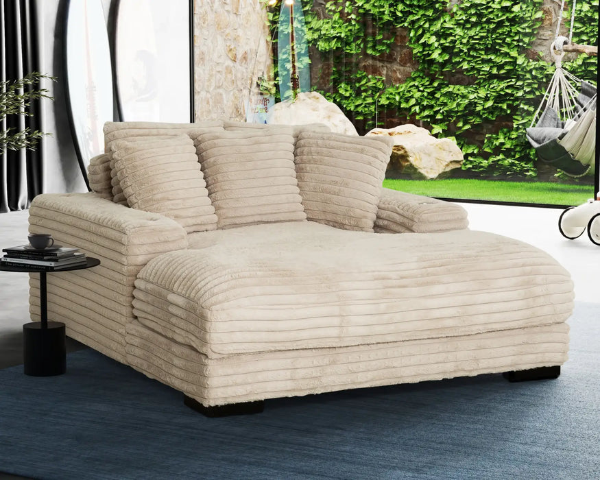 MELLOW - Chaise longue 58" corduroy