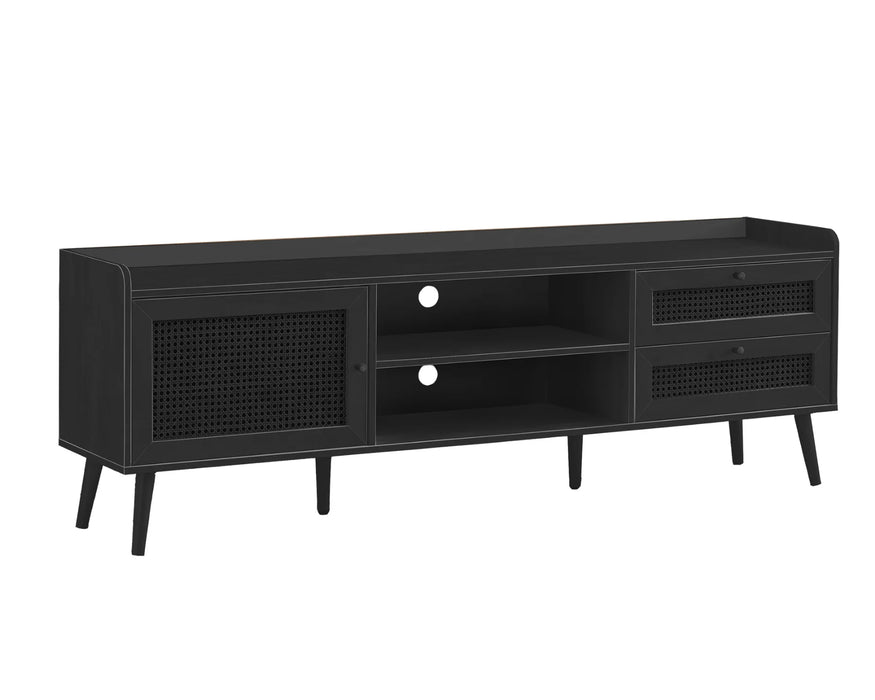 CHAINE - Meuble télévision 72" noir