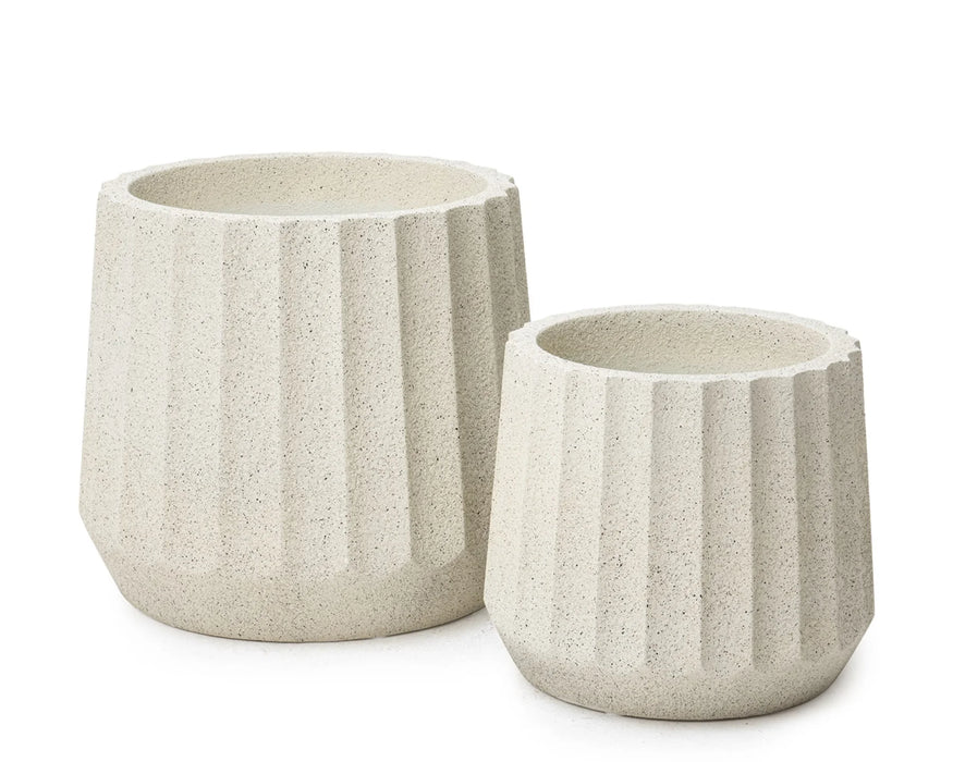 CUPCAKE - Pot décoratif intérieur 14" beige