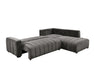Sectionnel DARIO avec fonction lit ouverte, gris foncé