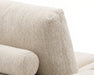 Détail de l'arrière du divan Olivia beige crème