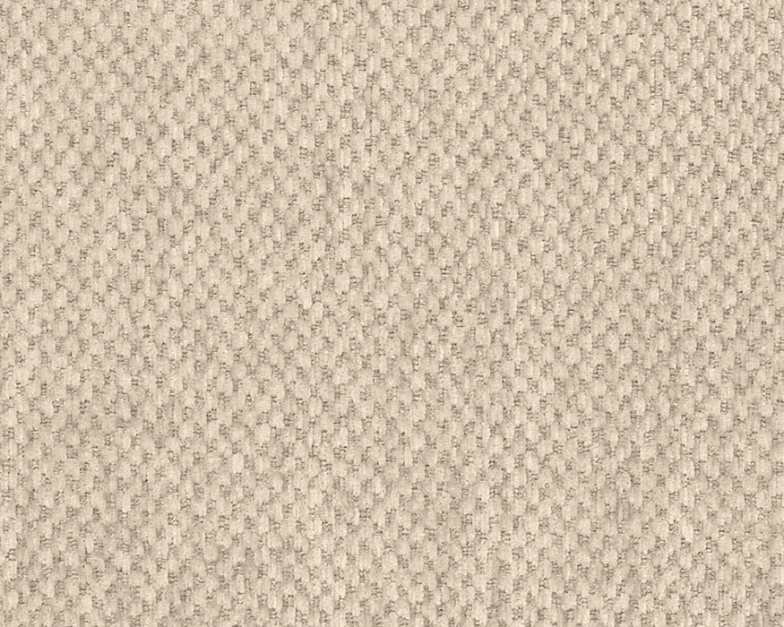 Zoom sur la texture du tissu du divan sectionnel Olivia beige sable