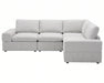 Sectionnel modulaire ENZO greige clair, vue de face droite