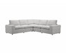 Sectionnel modulaire ENZO greige clair, vue en angle