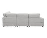 Sectionnel modulaire ENZO greige clair, vue de côté