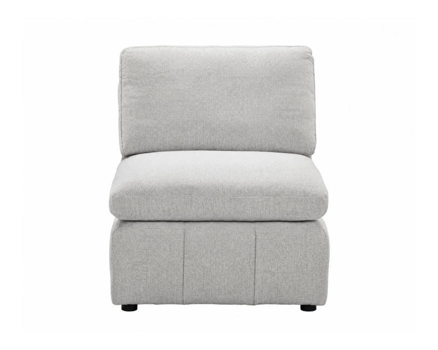 Chaise sans accoudoir du sofa modulaire ENZO greige clair