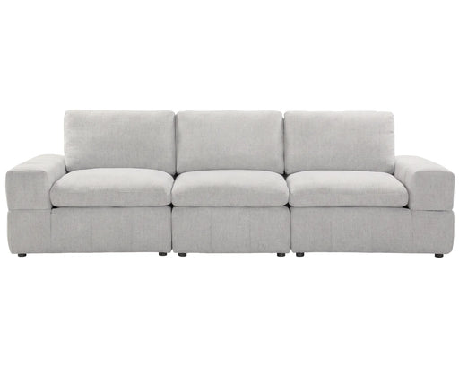 Sofa modulaire ENZO greige clair, vue de face