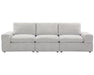 Sofa modulaire ENZO greige clair, vue de face