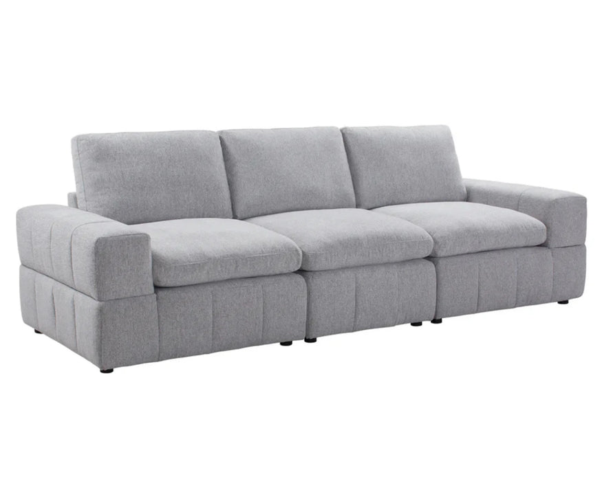ENZO - Sofa modulaire 120" gris