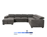 Sofa-lit sectionnel FELIX gris foncé, vue de face
