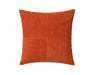 Vue de face du coussin décoratif JULES rouille