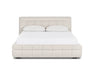 Base de lit LARKA blanc vue de face — Nuasis