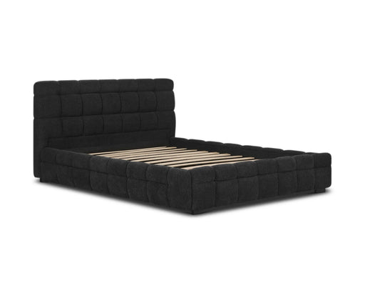 Base de lit LARKA noir vue en angle — Nuasis