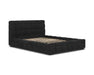 Base de lit LARKA noir vue en angle — Nuasis