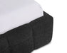 Zoom carré base de lit LARKA noir — Nuasis