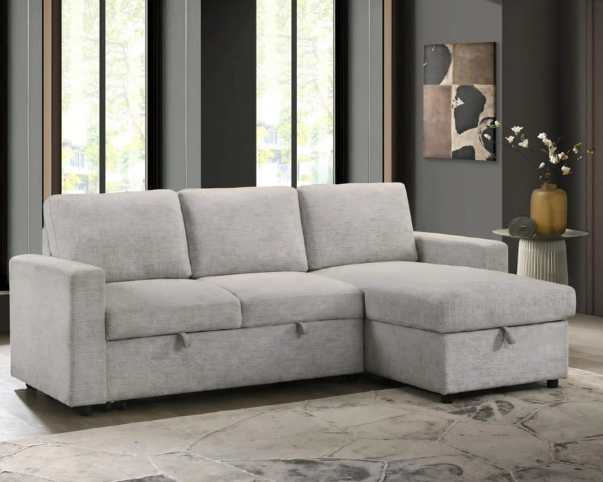 Sofa-lit sectionnel LEO beige dans un décor contemporain