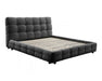 Base de lit LORKA gris charbon vue en angle droit