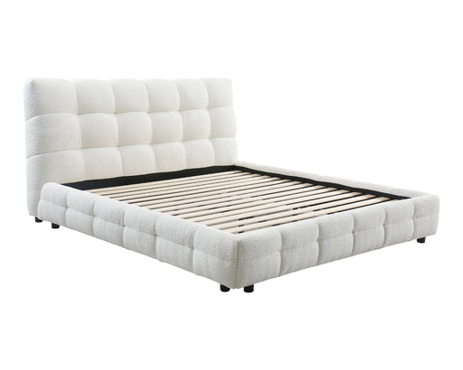 Base de lit LORKA ivoire vue en angle gauche
