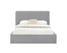 Base de lit double LUDO gris vue de face — Nuasis