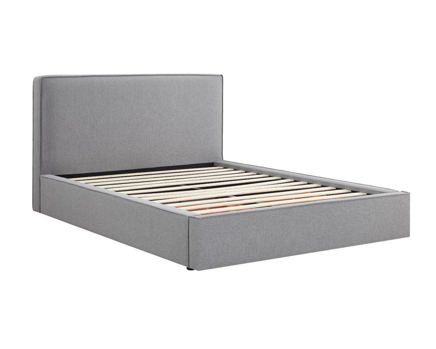Base de lit LUDO gris avec tiroir vue en angle — Nuasis