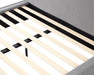 Lattes de bois intégrées base de lit LUDO gris — Nuasis