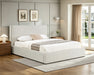 Base de lit LUDO ivoire dans une chambre contemporaine — Nuasis