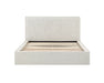Base de lit queen LUDO ivoire vue de face — Nuasis