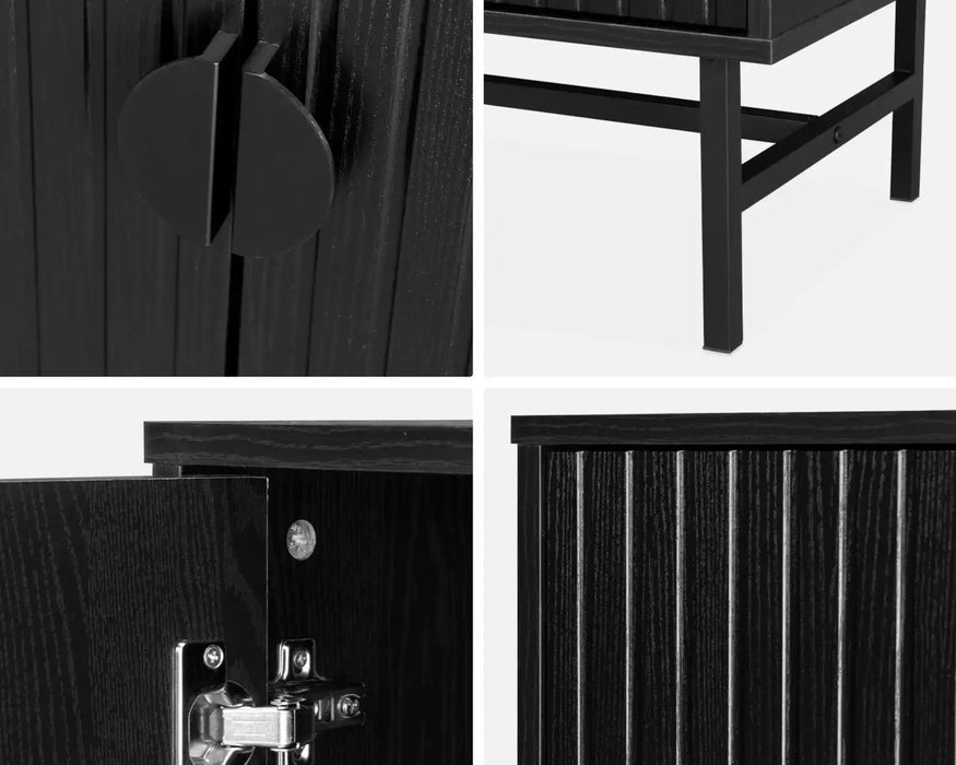 VALD - 60" black TV stand