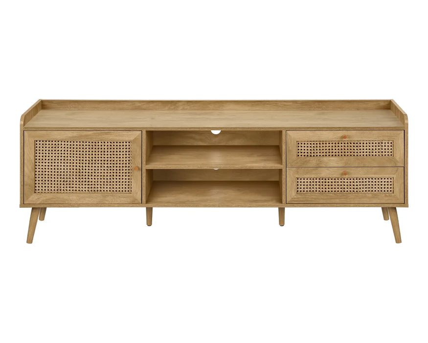 CHAINE - Meuble télévision 72" noyer pâle