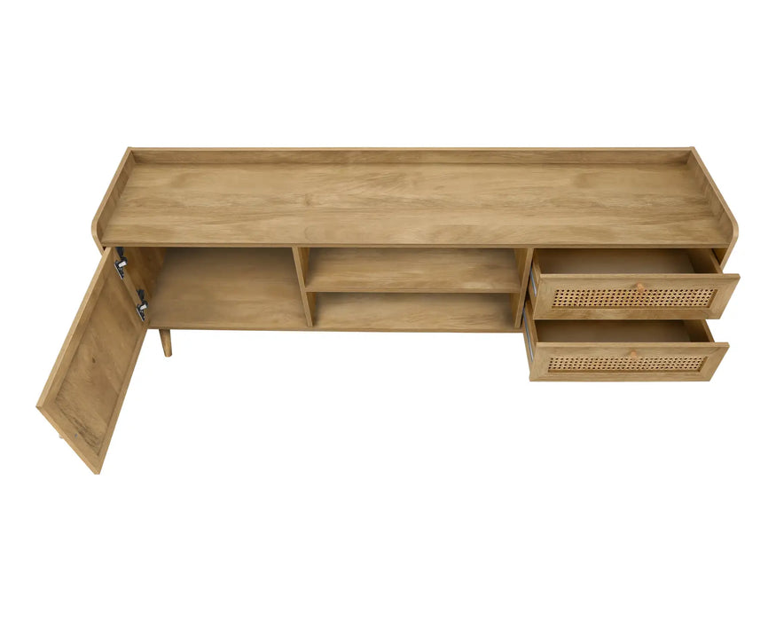 CHAINE - Meuble télévision 72" noyer pâle
