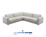 Sofa sectionnel MILANO beige crème, vue en angle