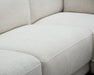 Zoom sur les assises du sectionnel MILANO beige crème