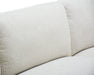 Zoom sur les coussins et assises du sectionnel MILANO beige crème