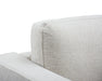 Zoom sur les coussins du sectionnel MILANO beige crème