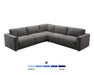 Sofa sectionnel MILANO gris foncé, vue en angle