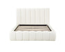 Base de lit MONTERO beige crème vue de face