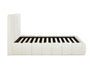 Base de lit MONTERO beige crème vue latérale