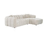 Sofa sectionnel NICO beige crème, vue en angle