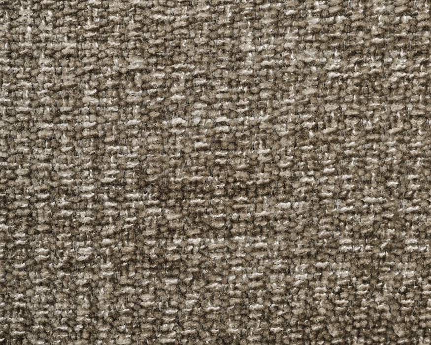 Zoom sur le tissu taupe du sectionnel NICO