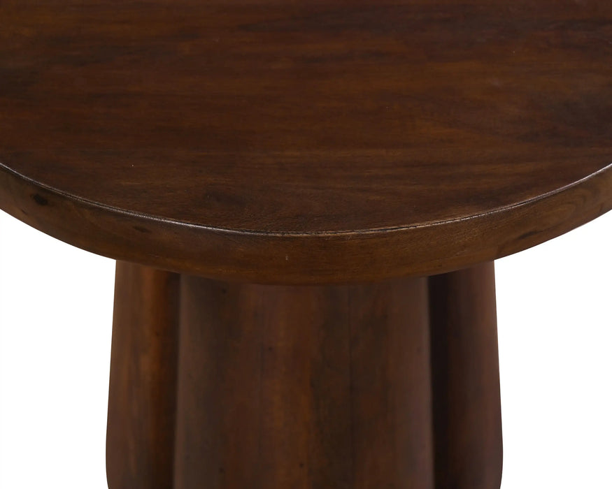 JOYAU - Table d'appoint 20" bois massif brun