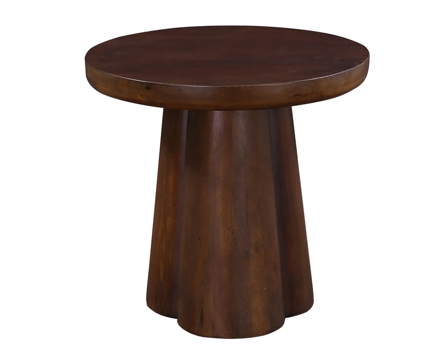 JOYAU - Table d'appoint 20" bois massif brun