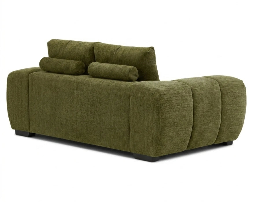 Divan OLIVIA vert, vue de dos