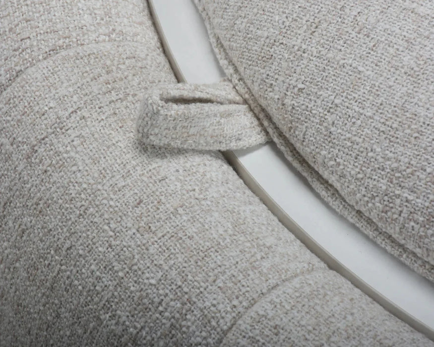 Détail du tissu l'ottoman OROS gris clair