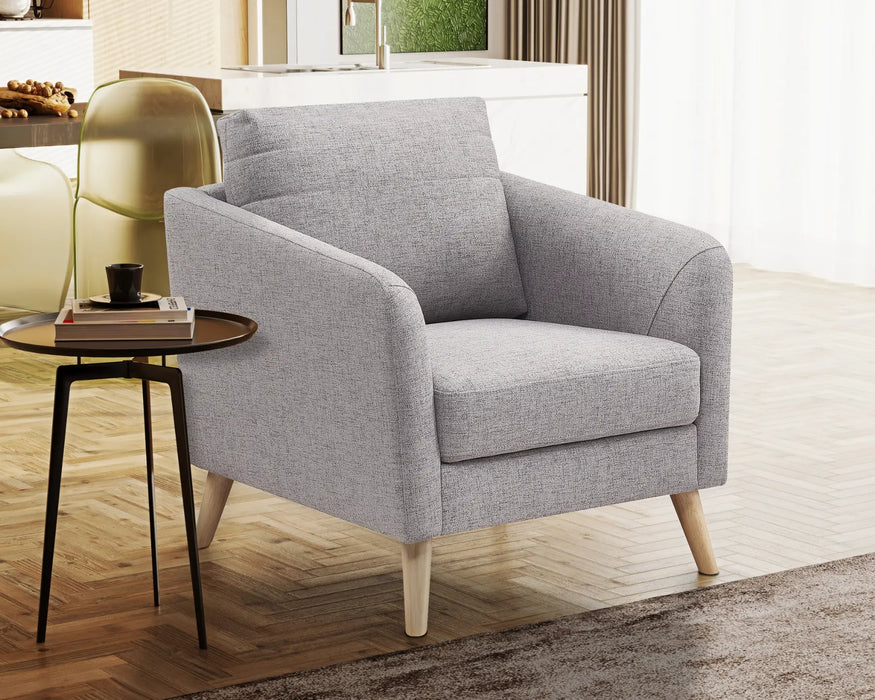 PERRY - Fauteuil 31" gris